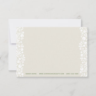 Sand and Green Berries Note Card