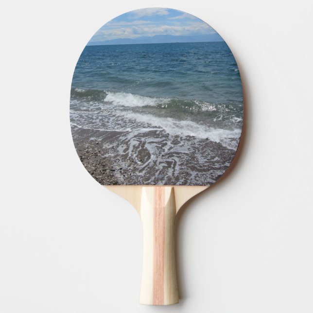 Sand and Ocean Waves Ping Pong Paddle (Front)