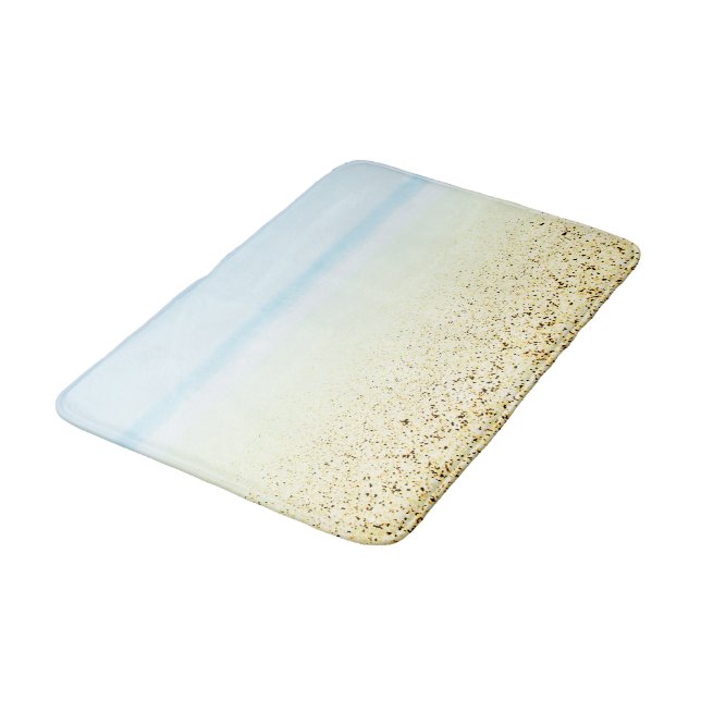 Sand and Sea Calm Coastal Bath Mat (Angled)