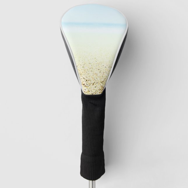 Sand and Sea Calm Coastal Golf Head Cover (Front)