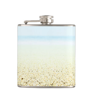 Sand and Sea Calm Coastal Hip Flask