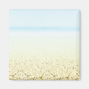 Sand and Sea Calm Coastal Magnet