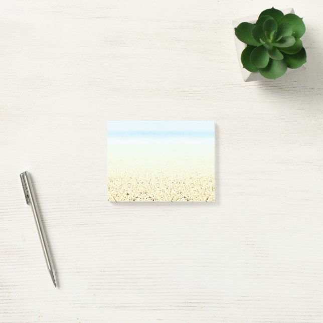 Sand and Sea Calm Coastal Post-it Notes (Office)