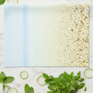 Sand and Sea Calm Coastal Tea Towel