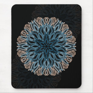Sand and Sea Mandala Mouse Mat