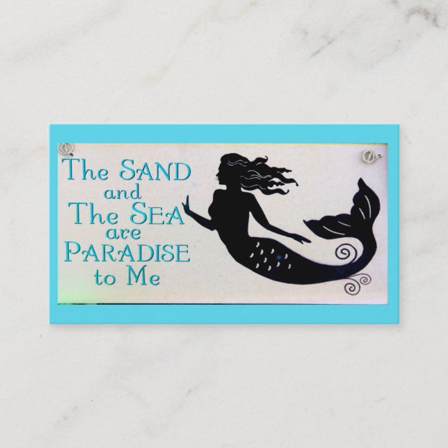 sand and sea mermaid business card (Front)