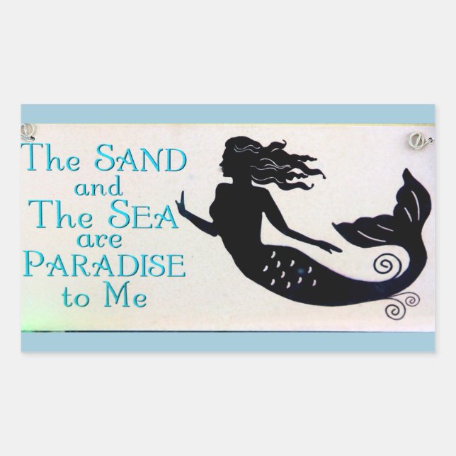 sand and sea mermaid sticker (Front)