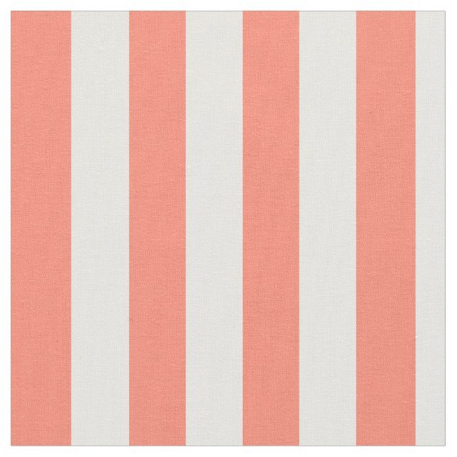Sand and White Vertical Stripes Fabric (Close Up)