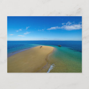 Sand Bar And Dhow   Ibo Island, Mozambique Postcard