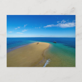 Sand Bar And Dhow | Ibo Island, Mozambique Postcard