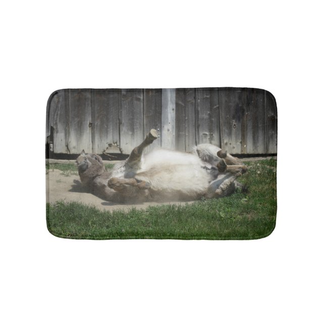 Sand Bathing Donkey Bath Mat (Front)