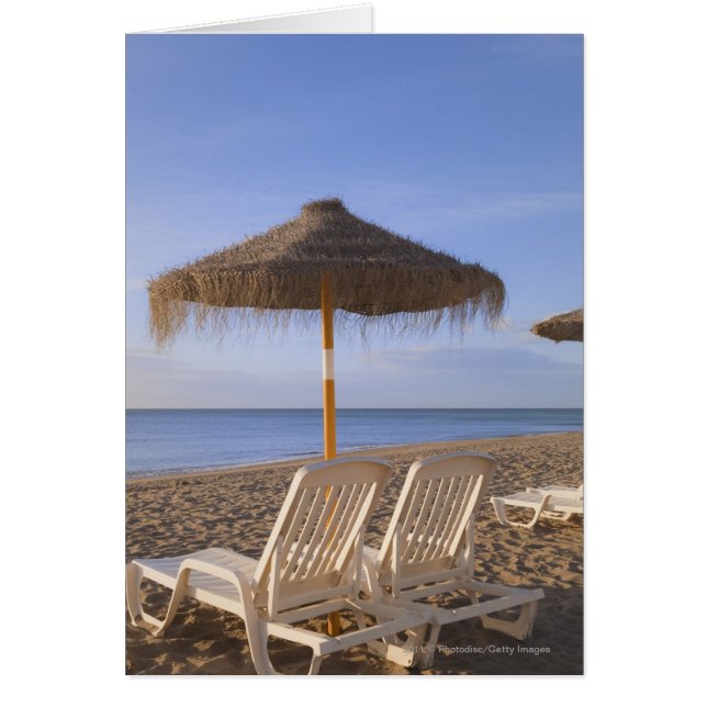 Sand Beach Chairs with Umbrella (Front)