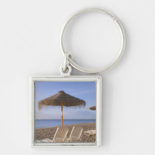 Sand Beach Chairs with Umbrella Key Ring