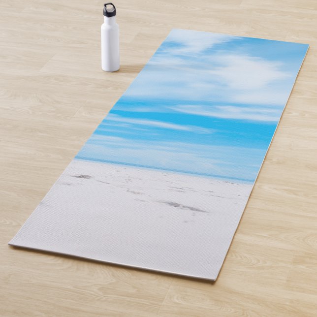 Sand Blue Sky Clouds Template Fitness Elegant Yoga Mat (In Situ)