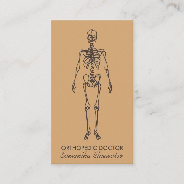 Sand bone Skeleton orthopaedic doctor sculpting Business Card (Front)