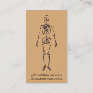 Sand bone Skeleton orthopedic doctor sculpting Business Card