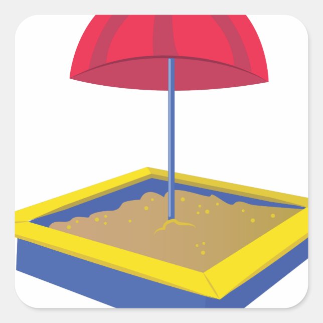 Sand Box Square Sticker (Front)