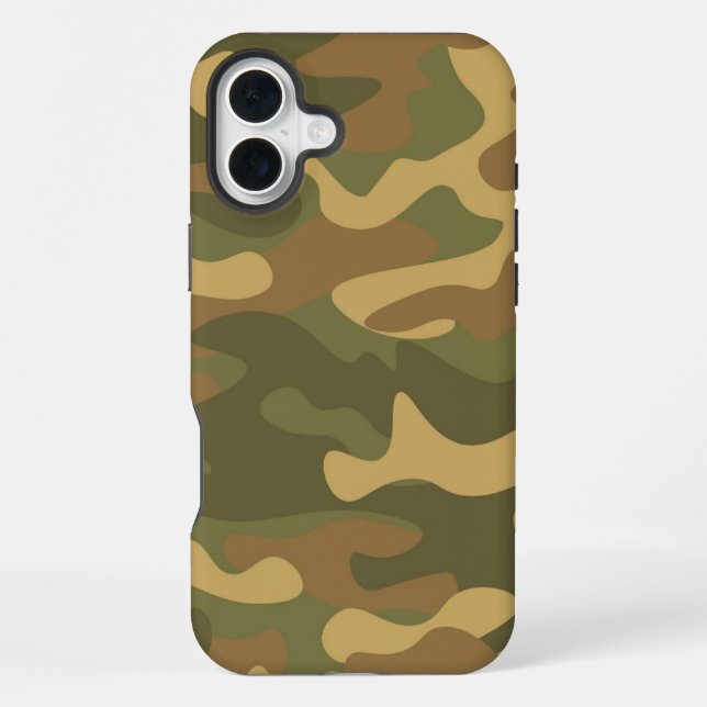 Sand Brown Camo iPhone Case (Back)