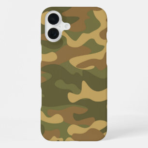 Sand Brown Camo iPhone 16 Plus Case