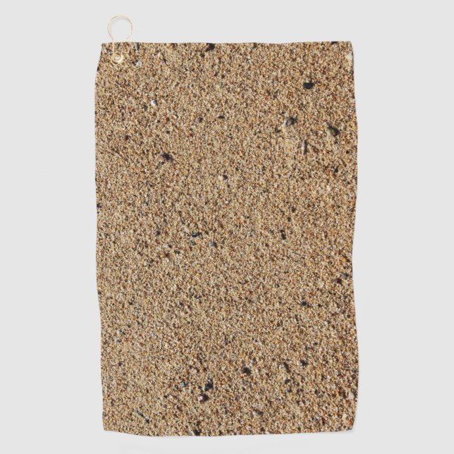 Sand Camo Pattern Golf Towel (Front)