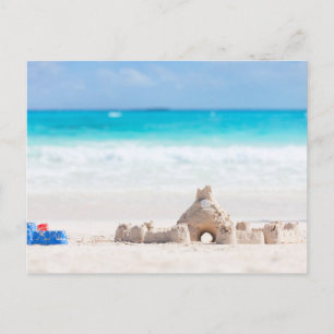 Sand castle postcard