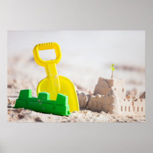 Sand castle poster
