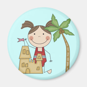 Sand Castle Queen Tshirts and Gifts Magnet
