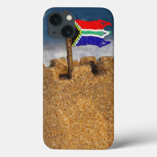 Sand Castle With South African Flag, Umhlanga iPhone 13 Case