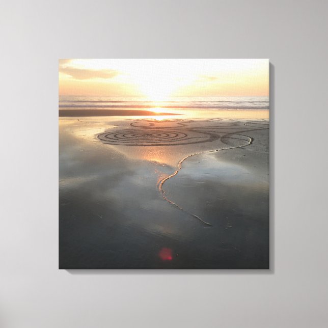 Sand Circle Canvas #1 Print (Front)