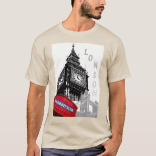 Sand Colour London Big Ben Clock Tower Westminster T-Shirt