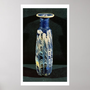 Sand-core glass unguent flask (alabastron) from Ph Poster