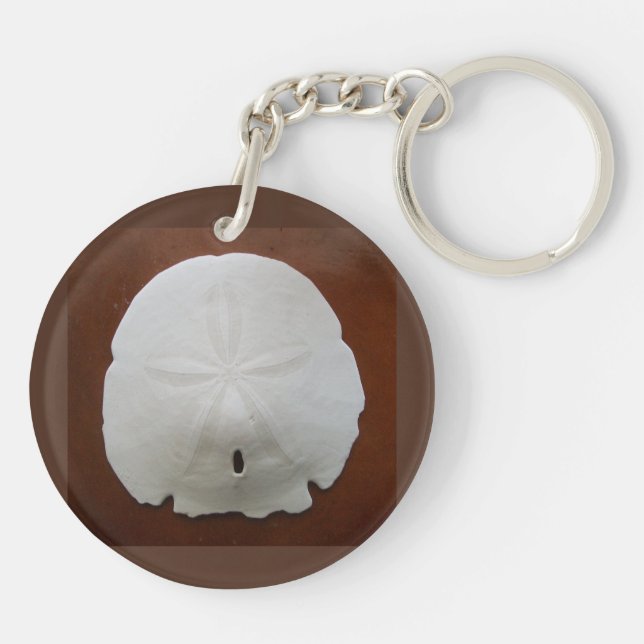 Sand Dollar Acrylic Keychain (Back)