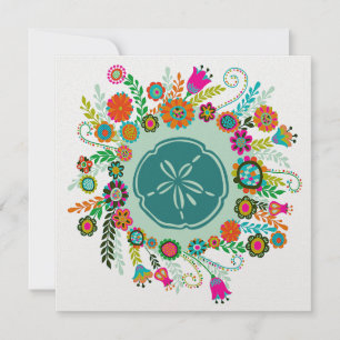 Sand Dollar and Flowers - SRF