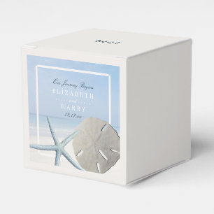 Sand Dollar and Starfish Beach Wedding Favour Box