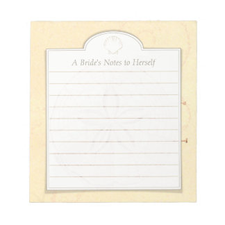 Sand Dollar Beach Art Custom Idea Notepad