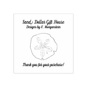 Sand Dollar Beach Business Thank You Stamp