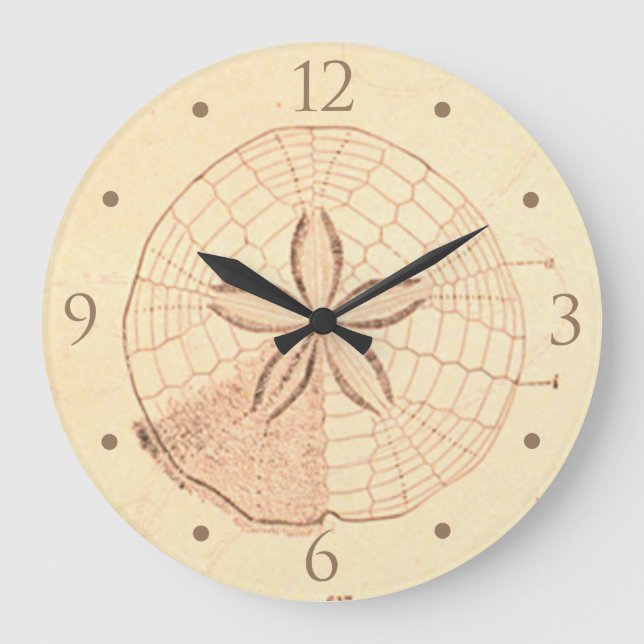 Sand Dollar Beach House Clock (Front)
