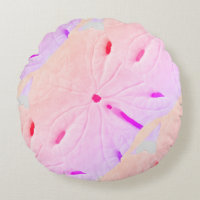 Sand Dollar Beach Pink Purple Ombre Art Abstract