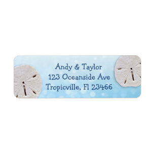 Sand dollar Beach  Return Address Labels