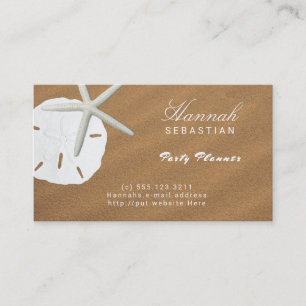 Sand Dollar Beach Sand Occupation Business Card
