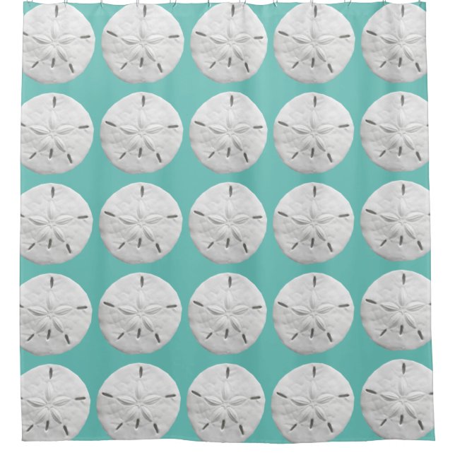 Sand Dollar Beach Shower Curtain (Front)