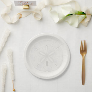 Sand Dollar Beach Wedding Cake Plates