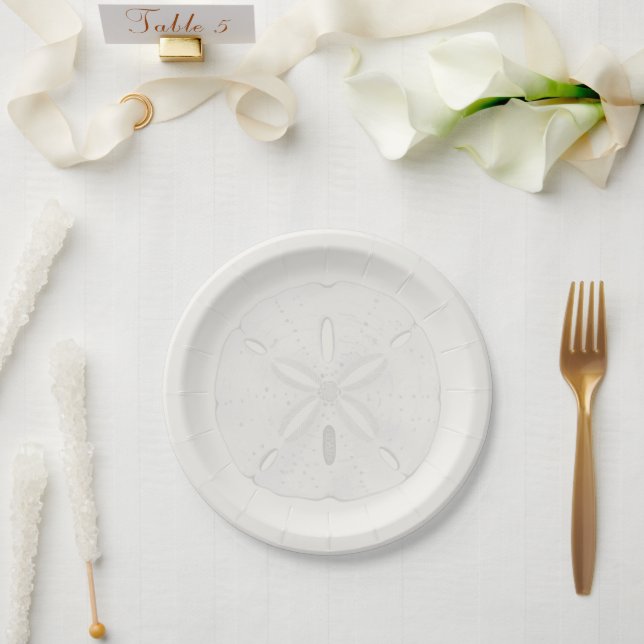 Sand Dollar Beach Wedding Cake Plates (Wedding)