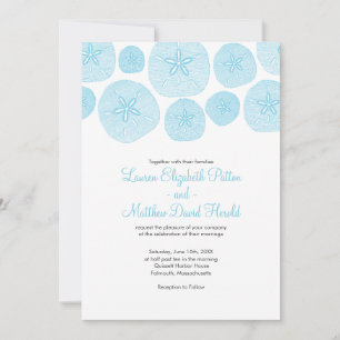 Sand Dollar Beach Wedding Invitation