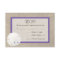 Sand Dollar Beach Wedding RSVP card Purple
