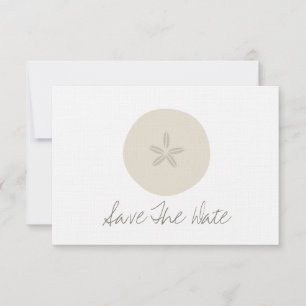 Sand Dollar Beach Wedding Save The Date