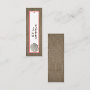 Sand Dollar & Burlap Gift Tag