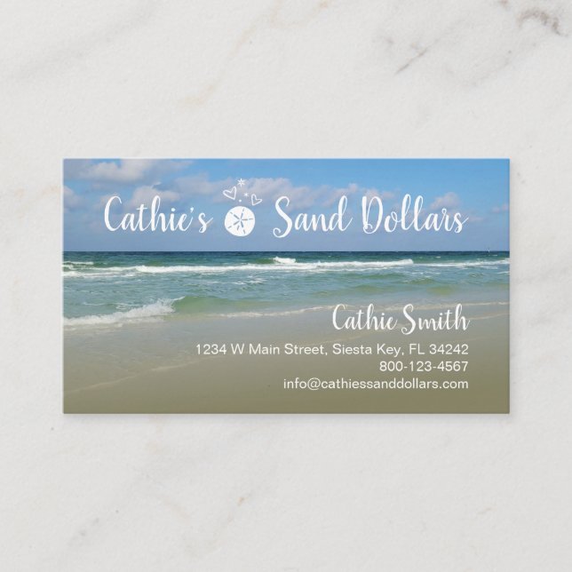 Sand Dollar Business Card (Front)