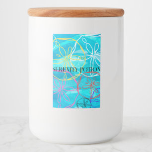 Sand Dollar Design on Food Containers Label