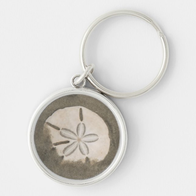 Sand dollar (Echinarachnius parma) Key Ring (Front)